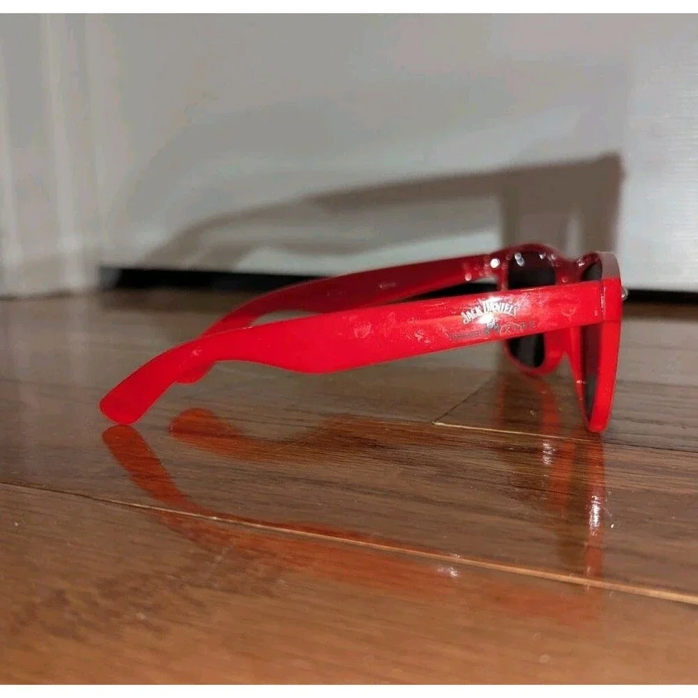 Jack Daniels Tennessee Fire Whiskey Red Promo Plastic‎ Wayfair Square Sunglasses
